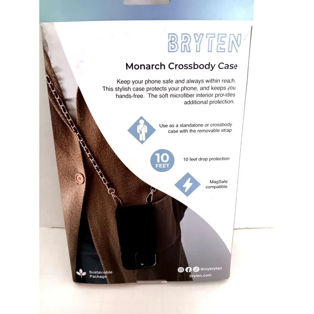 Bryten Monarch Crossbody Case iPhone 15 Pro Max New Open Box
